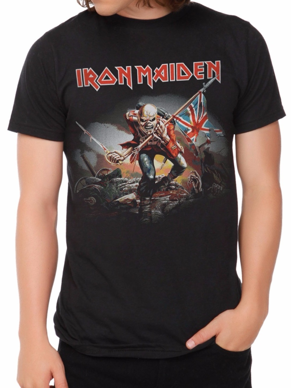 Delta Pro Weight Iron Maiden T-shirt Size Adult Large